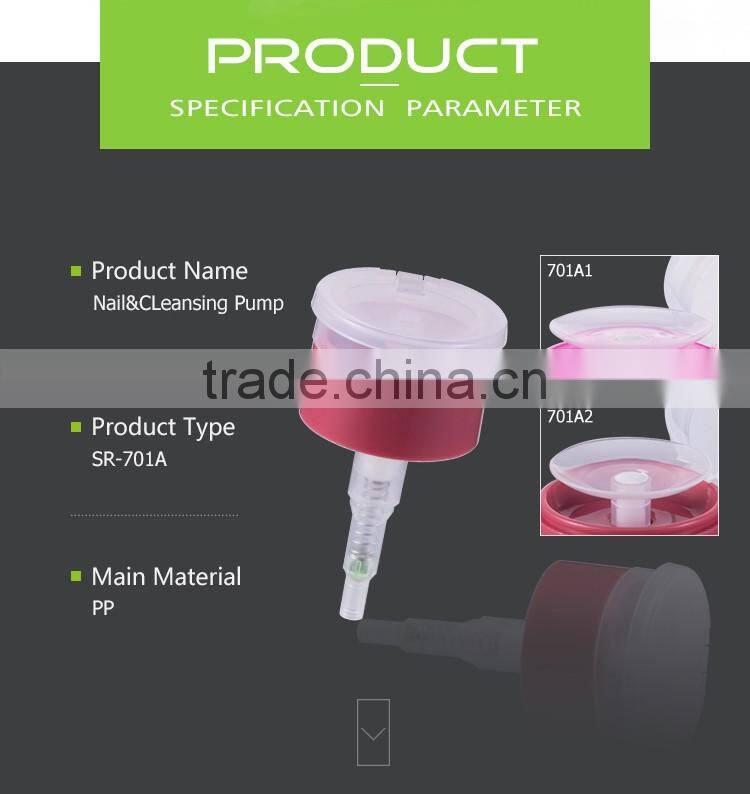 Alcohol bottle dispenser nail polish pump