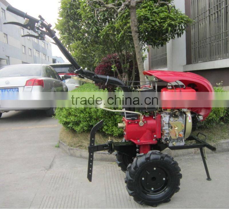 Mini Diesel Tiller,Diesel cultivator,7HP mini diesel tiller with headlighter