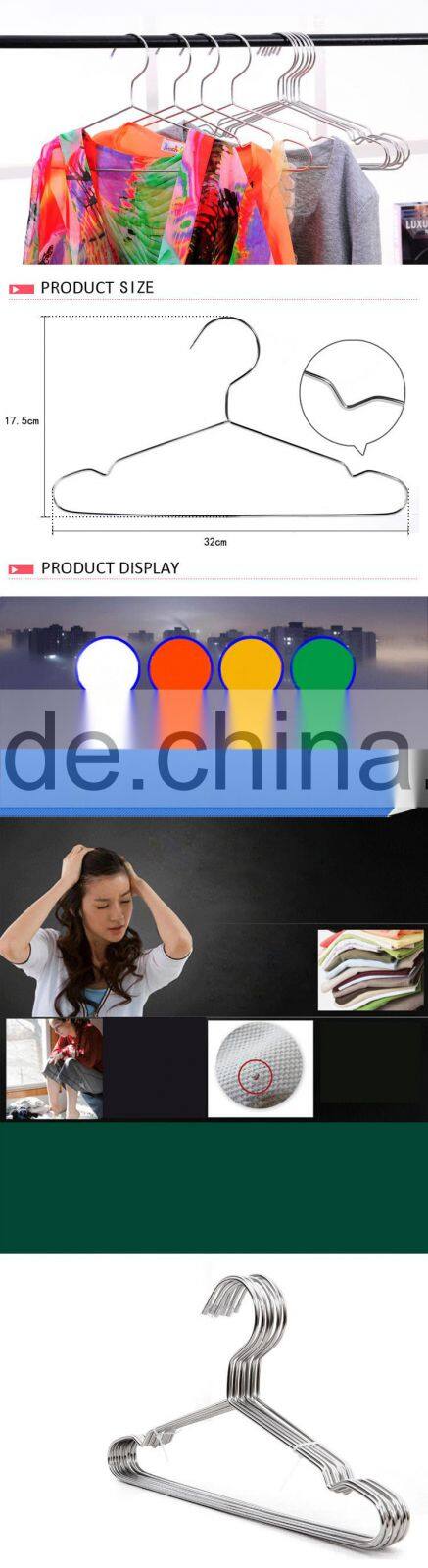 China supplier stainless steel clothesline clothes drying hanger rack, package of 10pcs