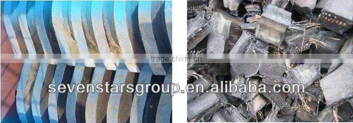 rubber tyre shredder/rubber shredder/crusher/cutter