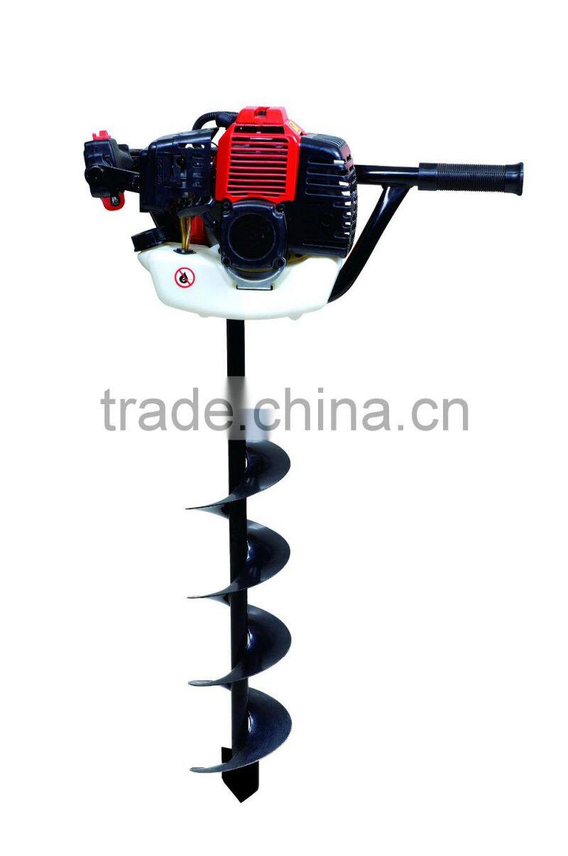 52CC petrol garden earth auger,gas powered post hole digger earth auger