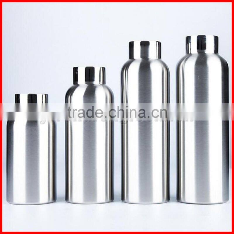 Wholesale and custom 100% 18/8 food grade pure stainless steel 304 double layers extreme movement outdoor travel vacuum flask