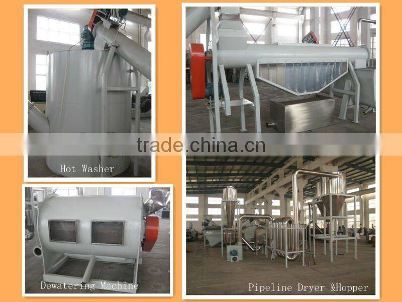 PET recycle waste plastic bottle crush recycling machine