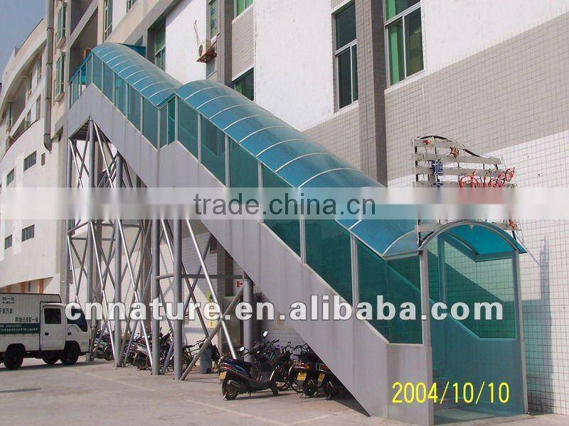 UV-protected Polycarbonate hollow sheet