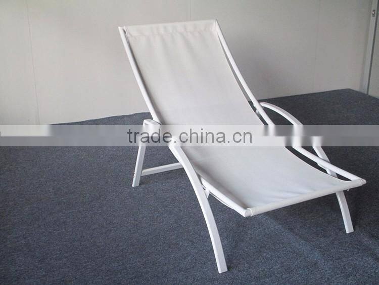 Outdoor Furniture Stackable Aluminium Mesh Lounge Chair