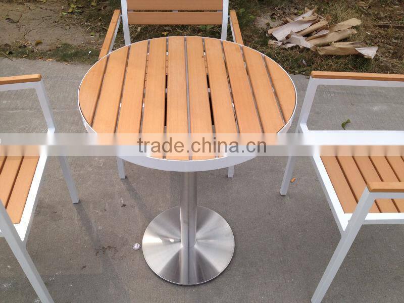 Modern stylish outdoor poly wood dining set