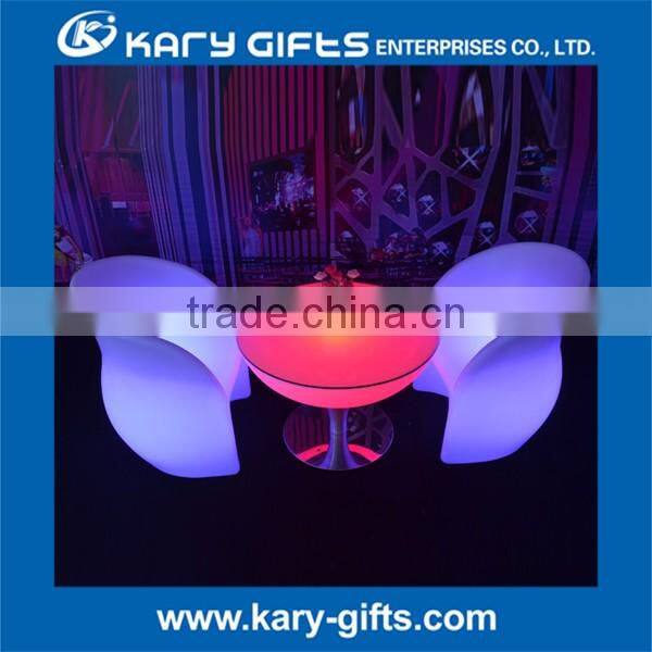 Dining room furniture in china plastic led restaurant patio furniture