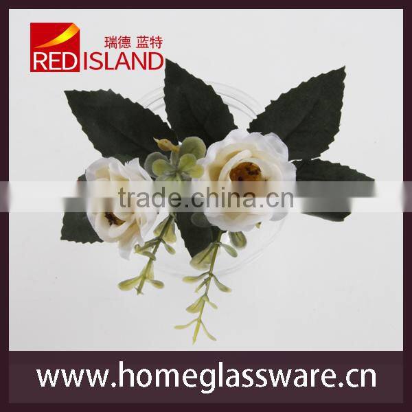 Round Glass Planter Container Vase Pot Terrarium Decoration Transparent