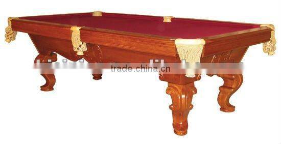 Hand carved classical wooden antique pool table,MOQ:1PCS(B68021)
