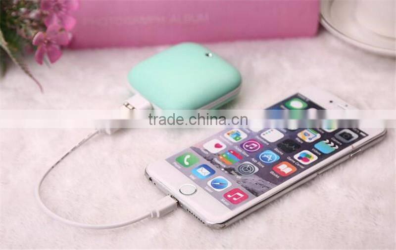 Creative carat USB charging mobile power Mini double sided fever Convenient hand warmer Multifunctional hand warmer