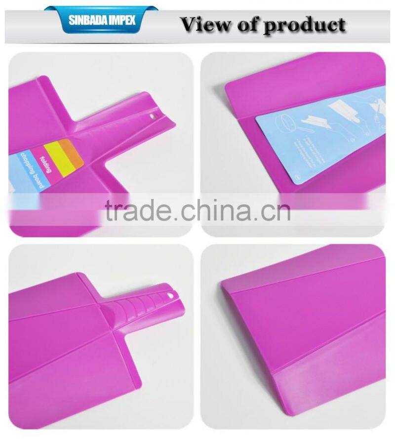 Factory direct plastic folding chopping board with customized color