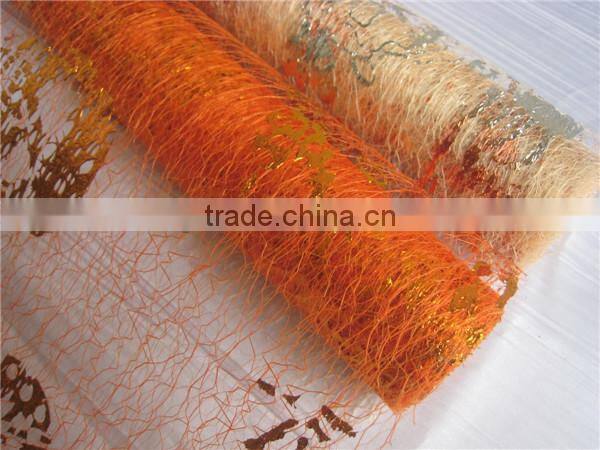Cheap Hallowmas Decoration Polyester Mesh Fabric