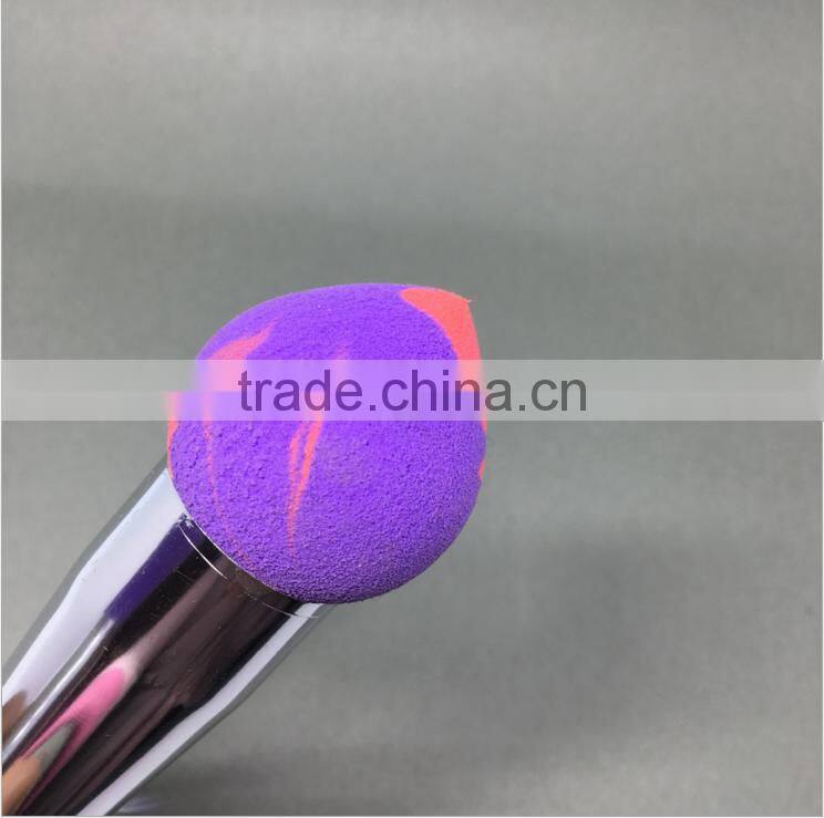 wholesale fashionable doublesided kabuki brush makeup brush sponge brush