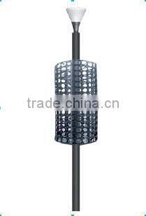 plastic vertical flowerpot Lamp Post Greening planter outdoor vertical flower planters