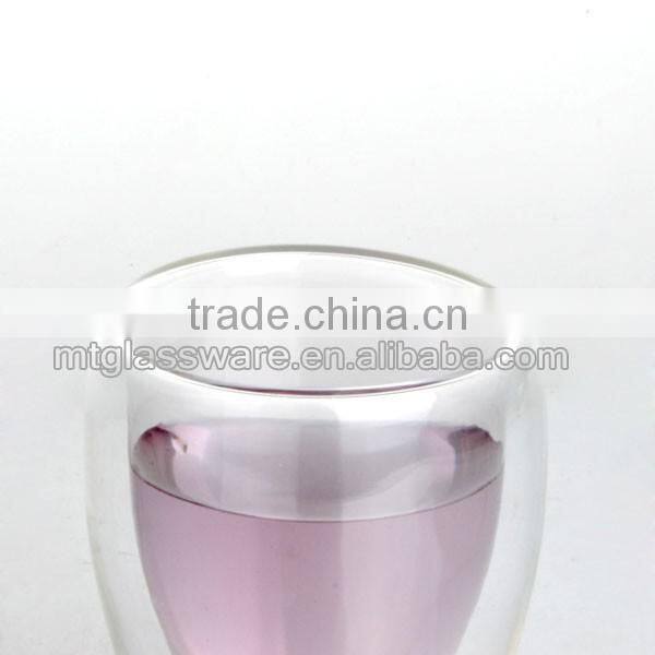 Mouth-blown hand crafted borosilicate dringking glass coffee cup