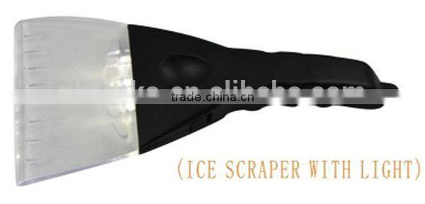 Assorted Promotional Winter Ice Scrapers with led light for Cars and Refrigerator