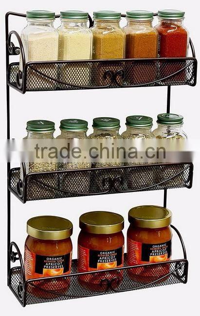 3-Tier Wall-Mounted Spice Rack