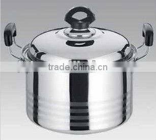 High Quality 100L Stainless Steel Stockpot with Visible Glass Lid