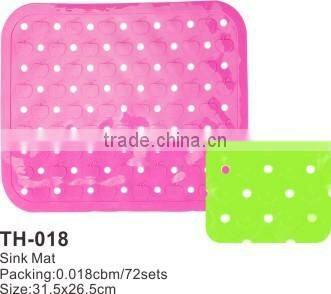 bathroom sink anti-alip PVC plastic mat