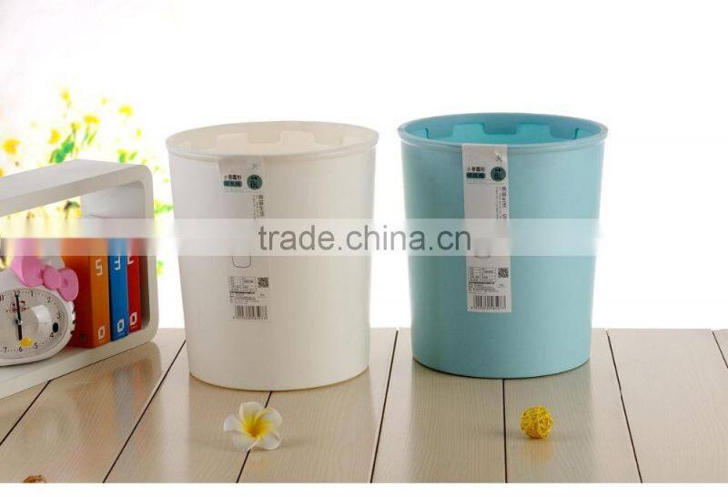 plastic dust bin trash can Simple European style waste bins PP dust bin shake covered trash can cute round trash can with lid
