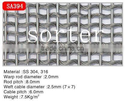 high quality wall drapery mesh for building material