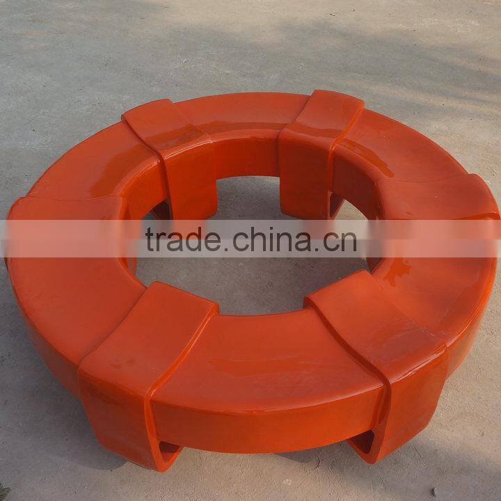 Outdoor fiberglass round garden chair