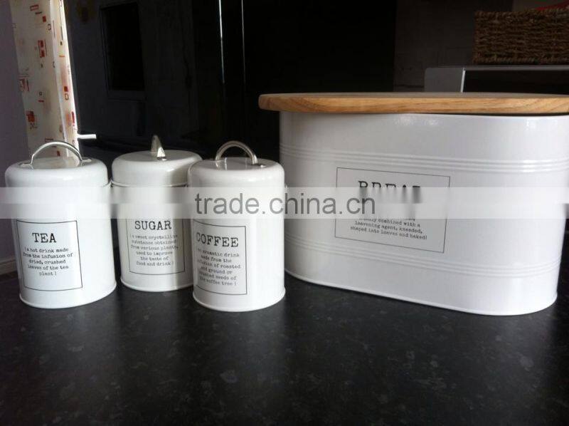 Sealed storage box tea sugar coffee jars canisters with lid