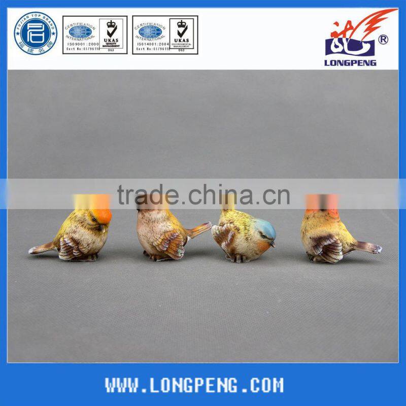 White Polyresin Bird Garden Decoration