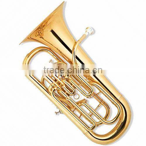 Silver plated F key marching mellophone horn