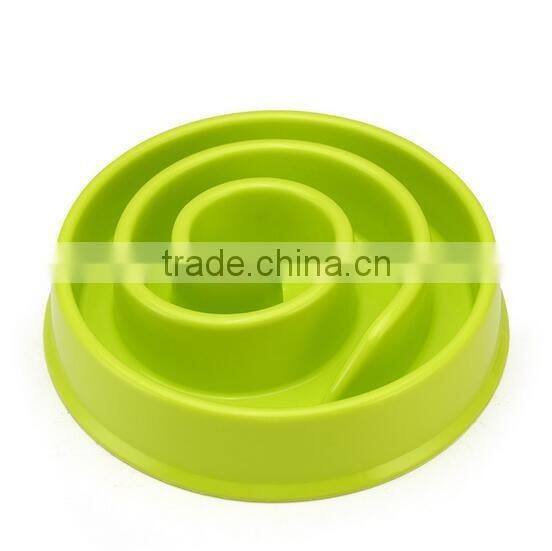 wholesale plastic slow feed dog food bowl