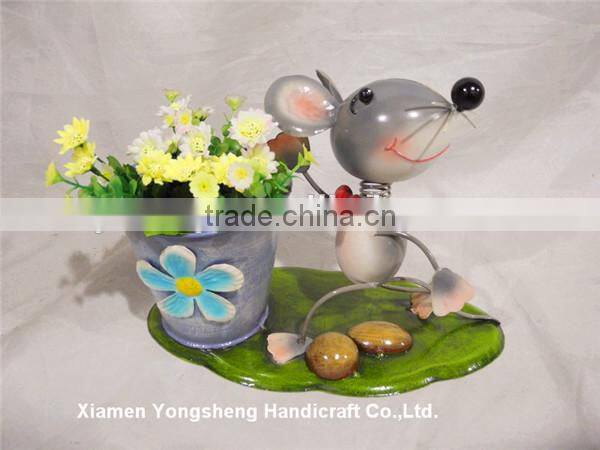 YS12619 Animal Theme metal crafts garden decoration with cheapest wholesale price for fast delivery days