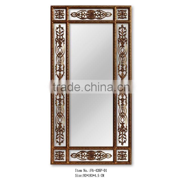 Baroque Mirror Frame Rectangular Bathroom Mirrors