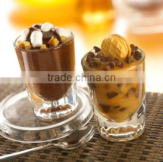 High Quality clear glass ice cream cup