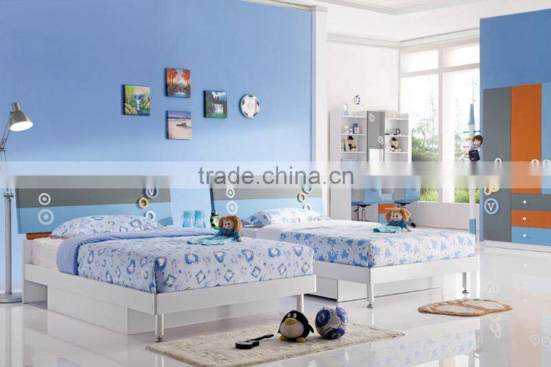 RD106 Love twins boys bedroom set 2016 alibaba new children kids colofurl cartoon furniture on sale in stock