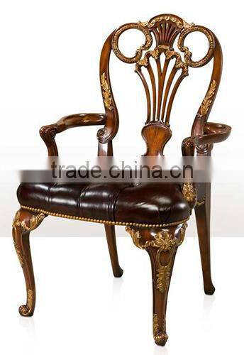 Exquiste Stylish Black and Golden Butterfly Carving Armchair with Elegant Soft Upholstery Fabric BF12-04264b