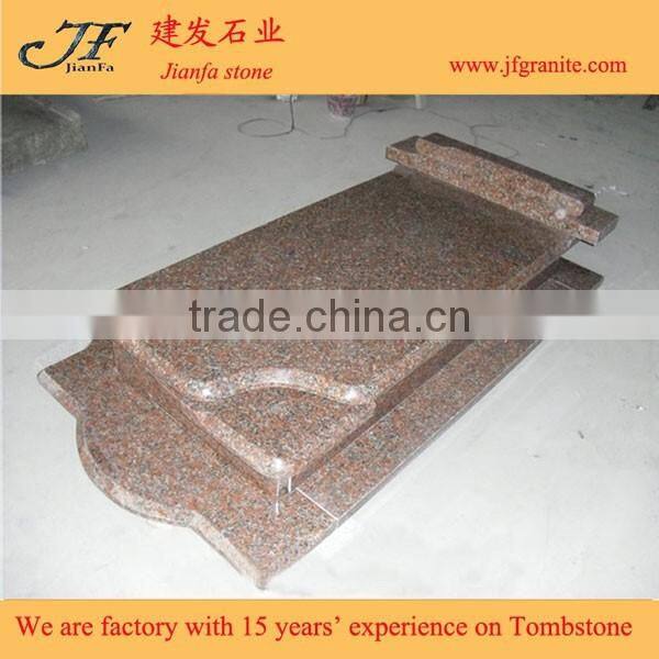 G562 Maple Red Granite Single Monuments for Poland Market