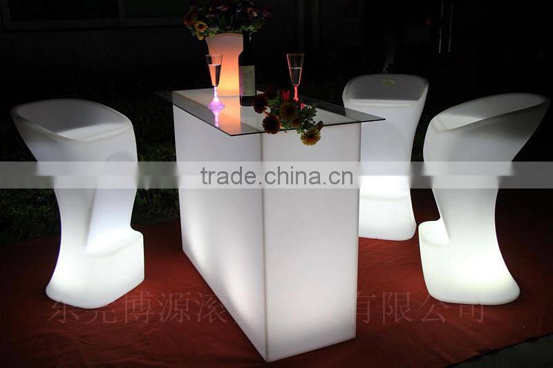 Remote Color Changing Stylish Rechargeable LED Flashing Bar Stool