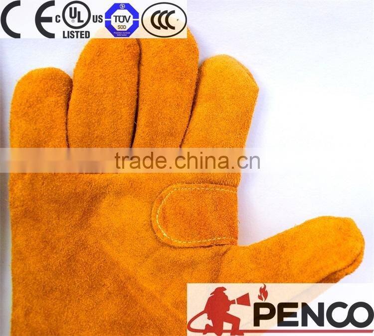 fire fight safety 3m reflector reflective fire retardant cuff cowhide cow leather safety glove