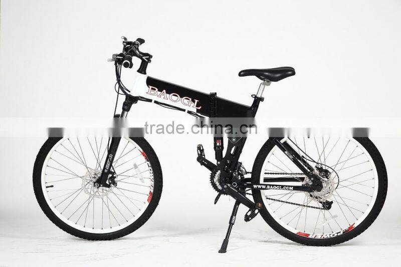 26 inch electric mountain bicycle with 250w Brushless hub motor