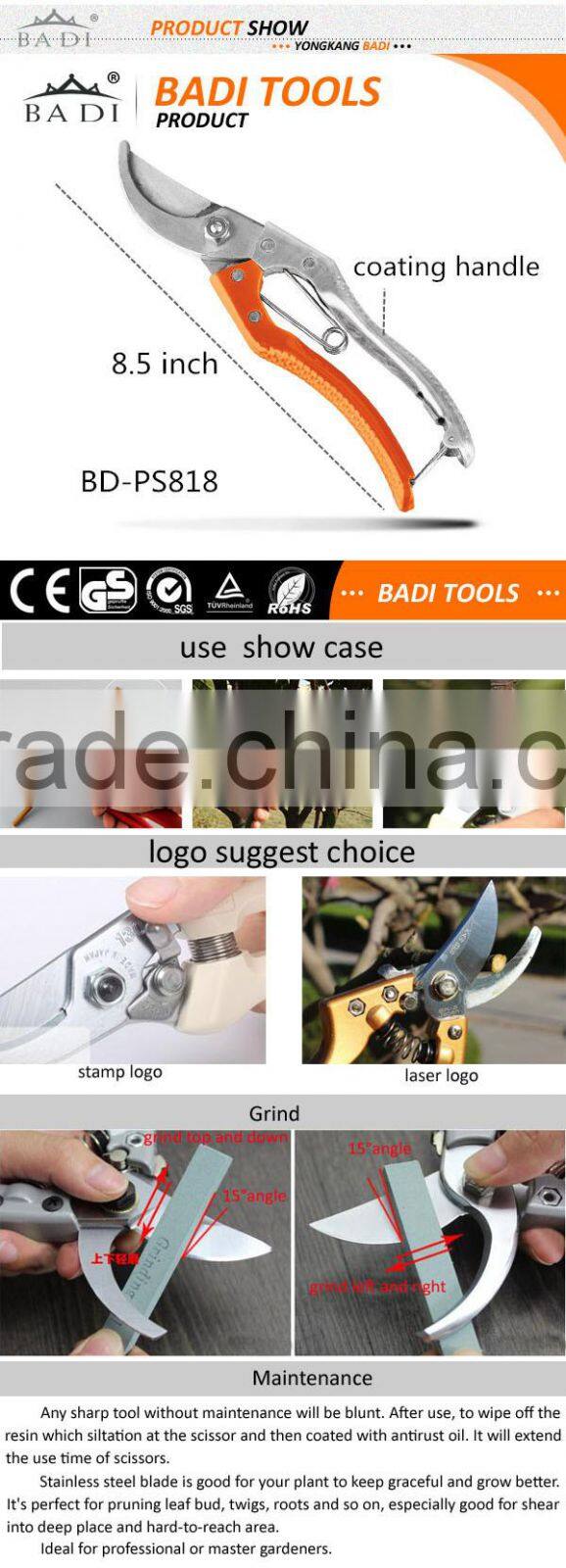 high quality steel handle garden pruning shear