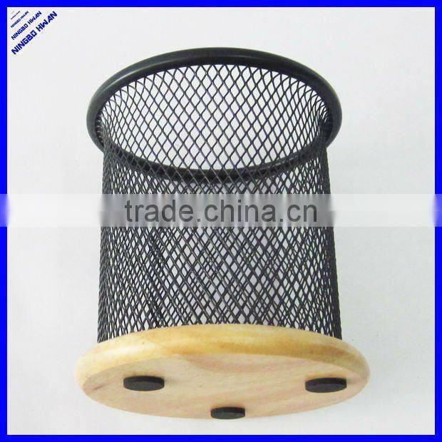 Square metal mesh square desktop pen holder