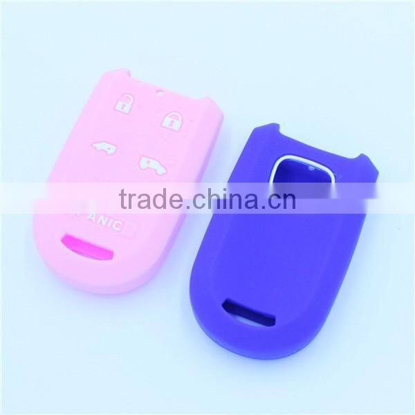 silicone rubber car key cover shell case for honda 5 buttons