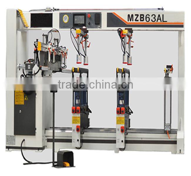 MZB63AL Three - row carpenter horizontal drilling machine for furnitures