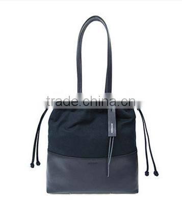 New Design Canvas Drawstring Handbag for Lady