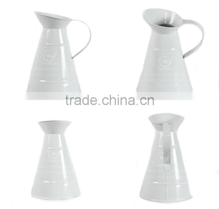 Flower galvanized powder coating bottle watering jug for plants decorative water jugs