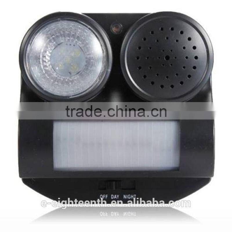 New PIR Sensor Birds Repeller Sound Gunshot Flashlight 80 Square Meters for Birds Repelling Pest control Garden Supplies