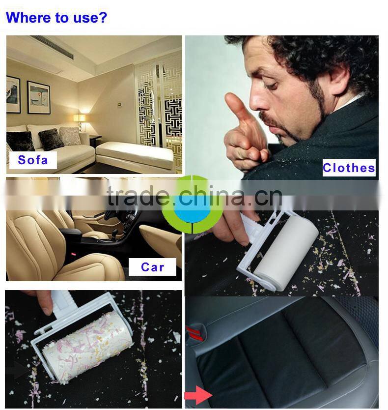 clothes/pets lint roller with red handle