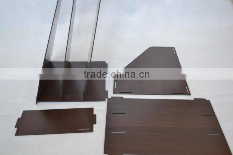 2016 new design customed Office supplies wooden office magazine file boxes / holders / organizers for document files