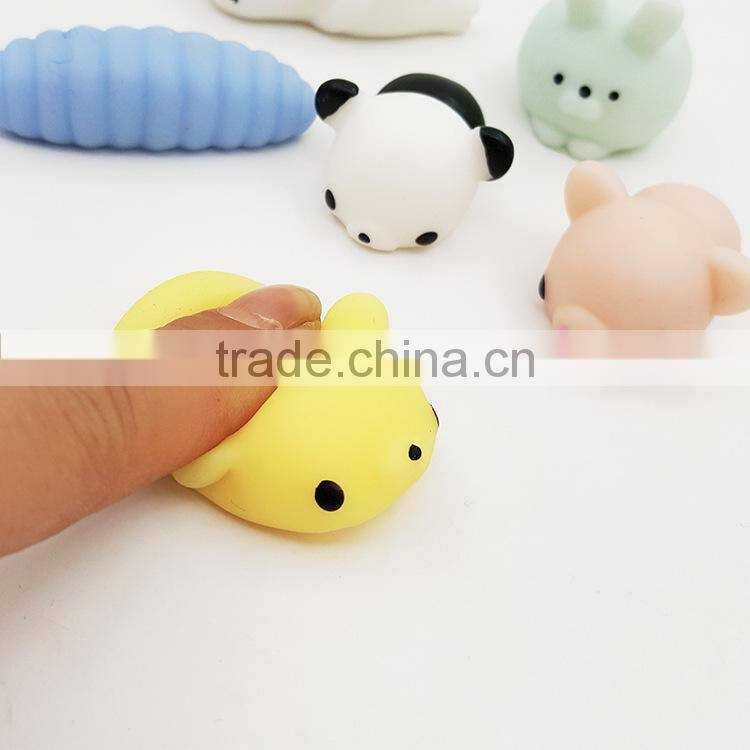 sticky on the wall toys sticky window toys promotion toys TPR soft cute animals