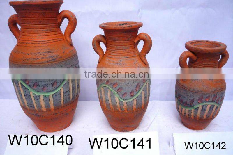 bigger antique clay vase /ceramic vase/flower vase